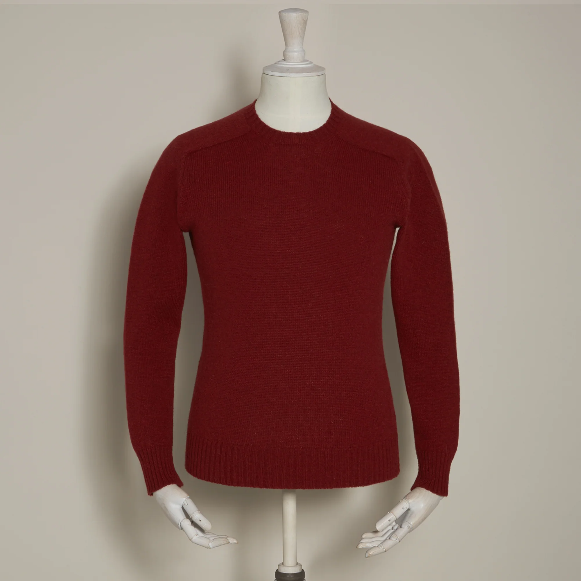 Shetland Sweater In Wine