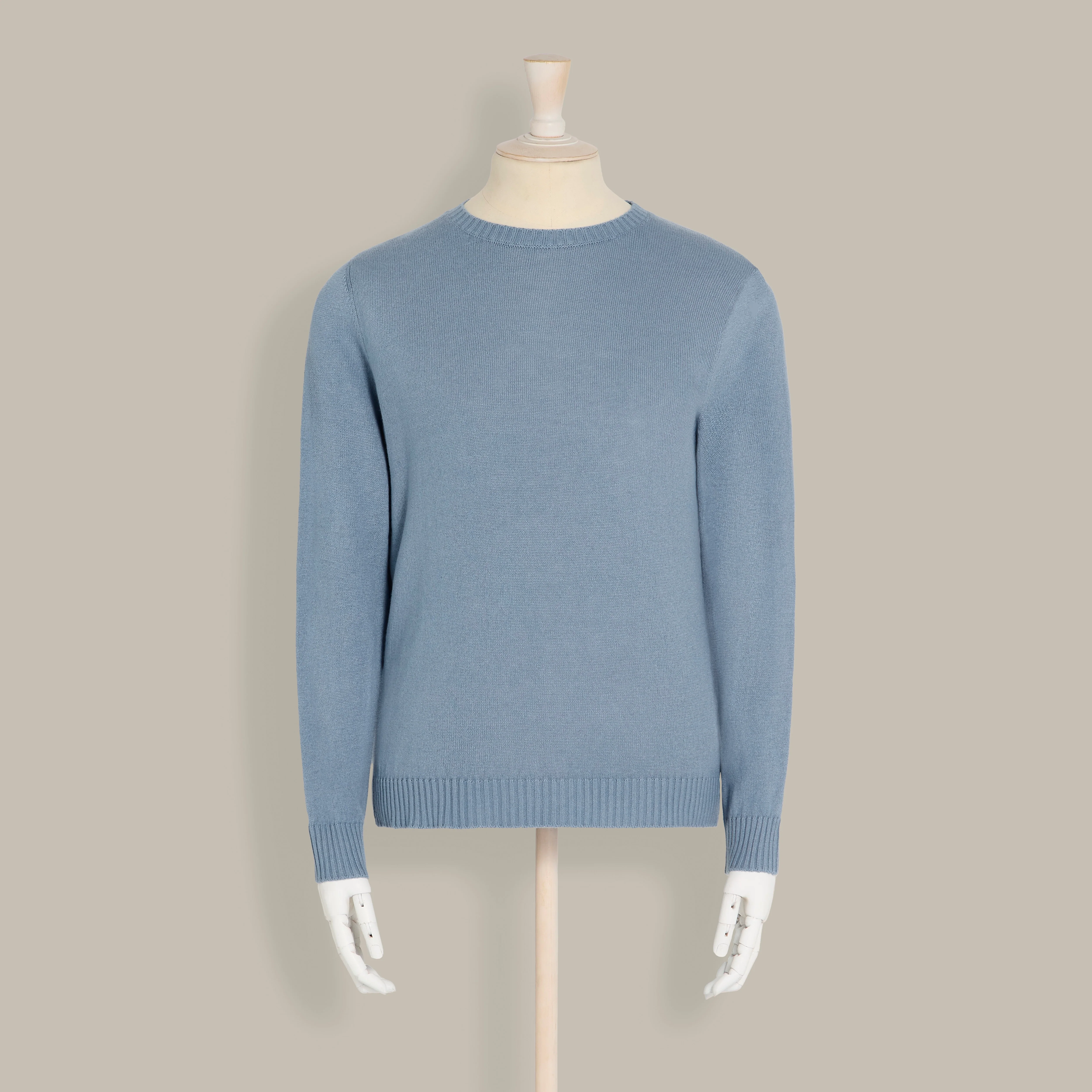 Silk and Cashmere Sweater in Light Blue