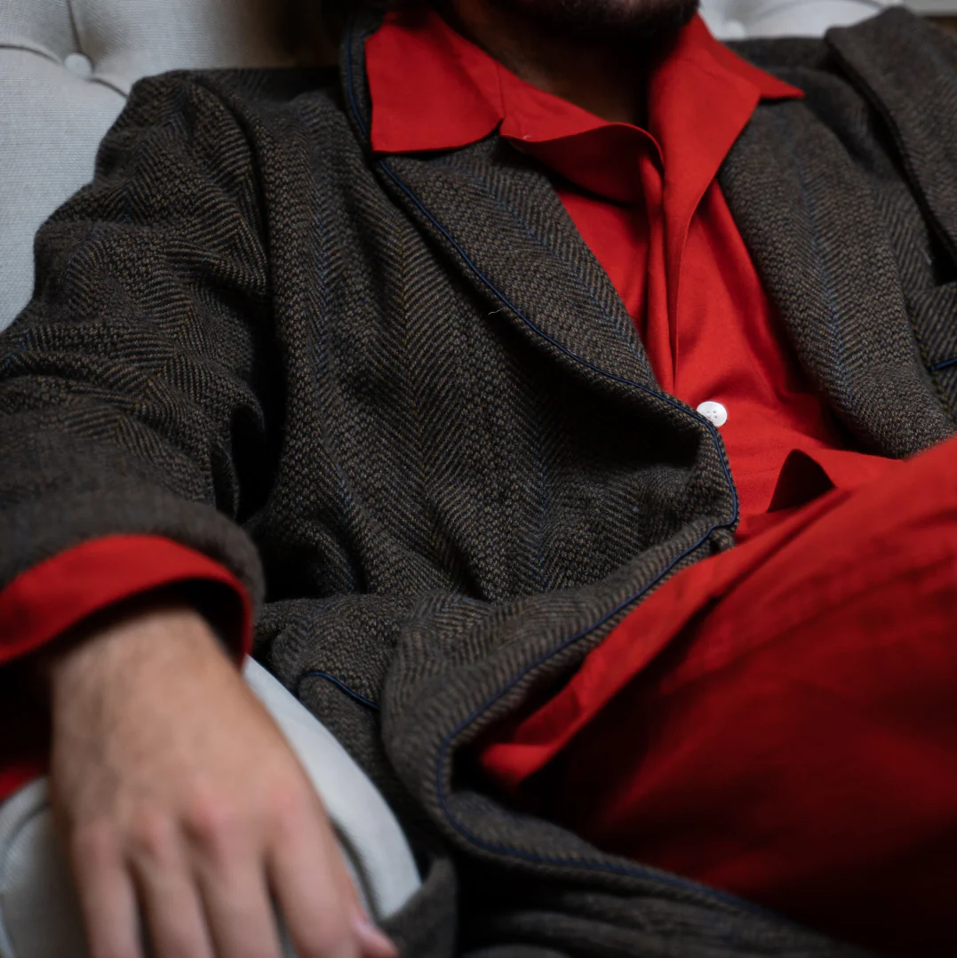 Soft Brushed Cotton Pyjamas In Red - Image 2