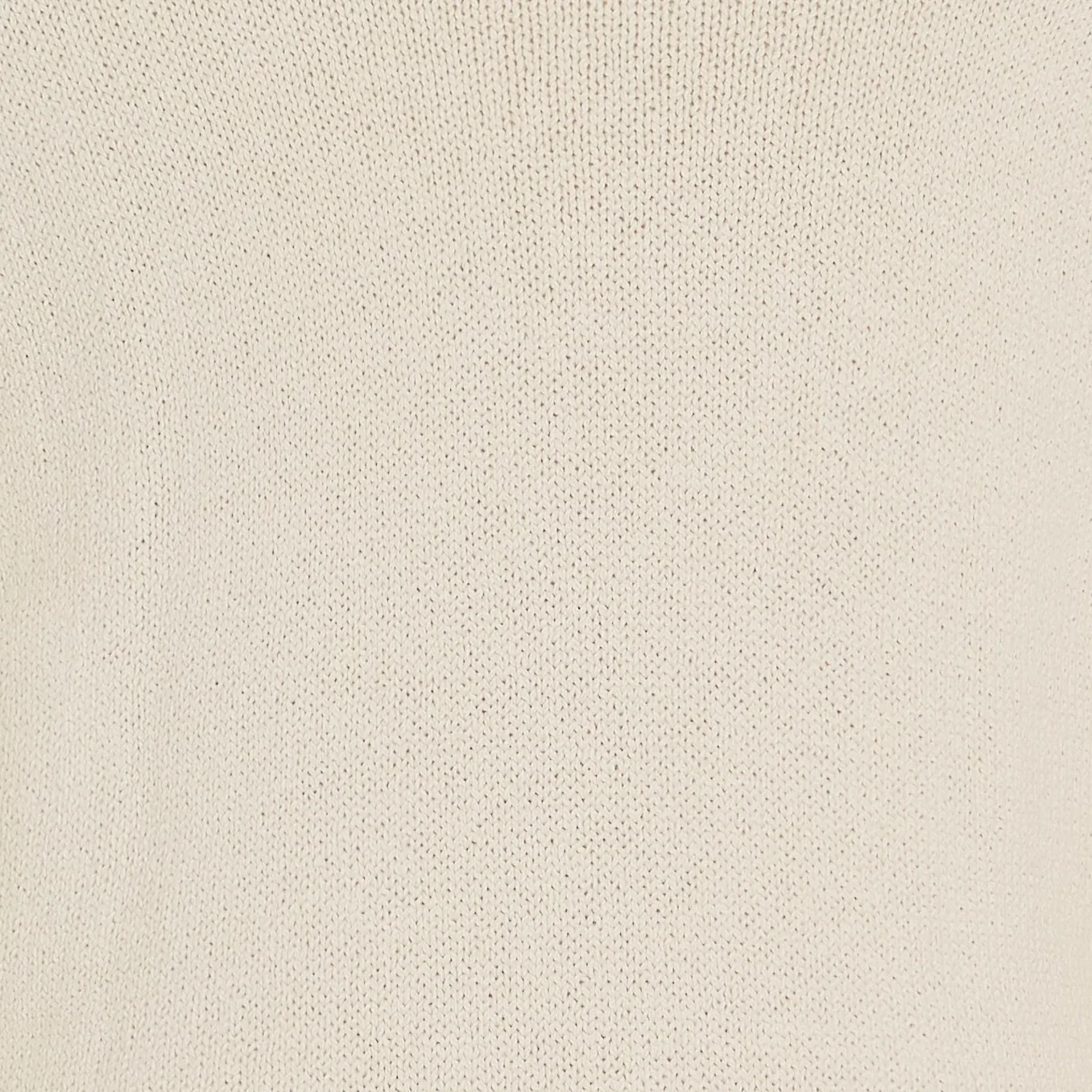 Soft Cotton Crew Neck Sweater in Cream - Image 4