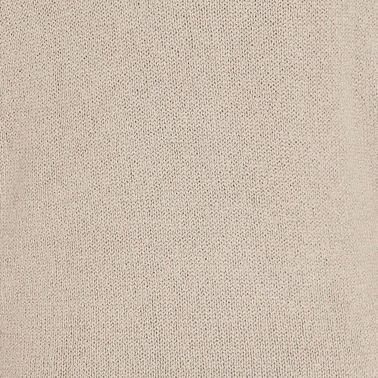 Soft Cotton Crew Neck Sweater in Natural - Image 4