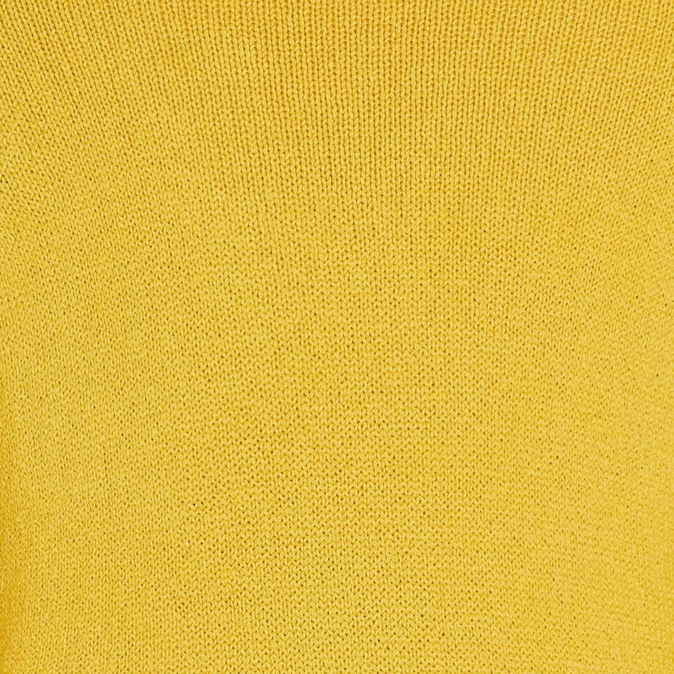 Soft Cotton Crew Neck Sweater in Yellow - Image 4