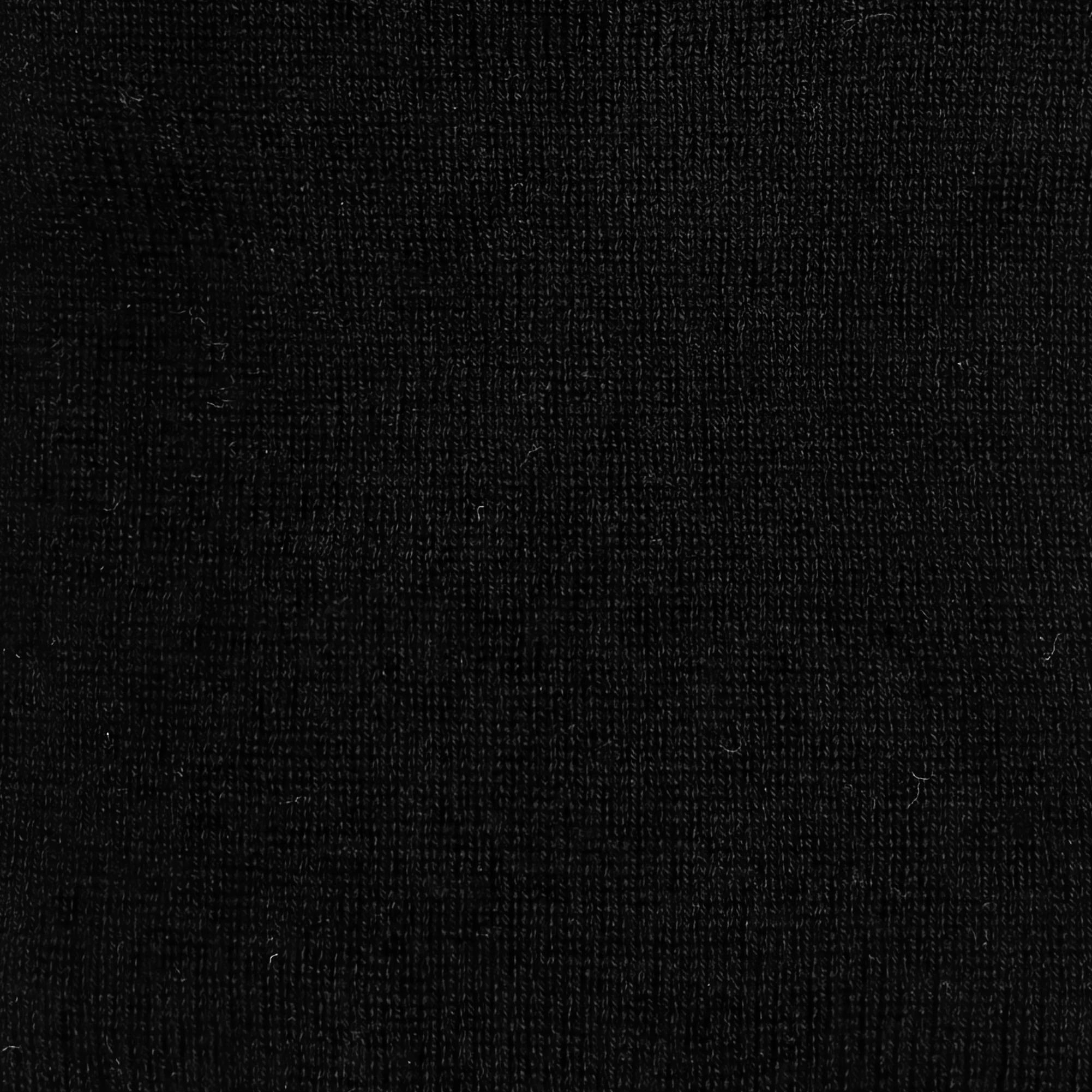 Soft Extrafine Merino Wool Sweater in Black - Image 4