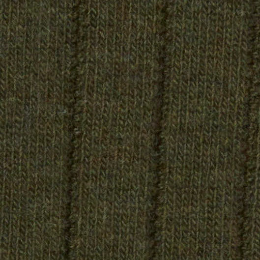 Soft Shetland And Cashmere Socks In Moss - Image 3