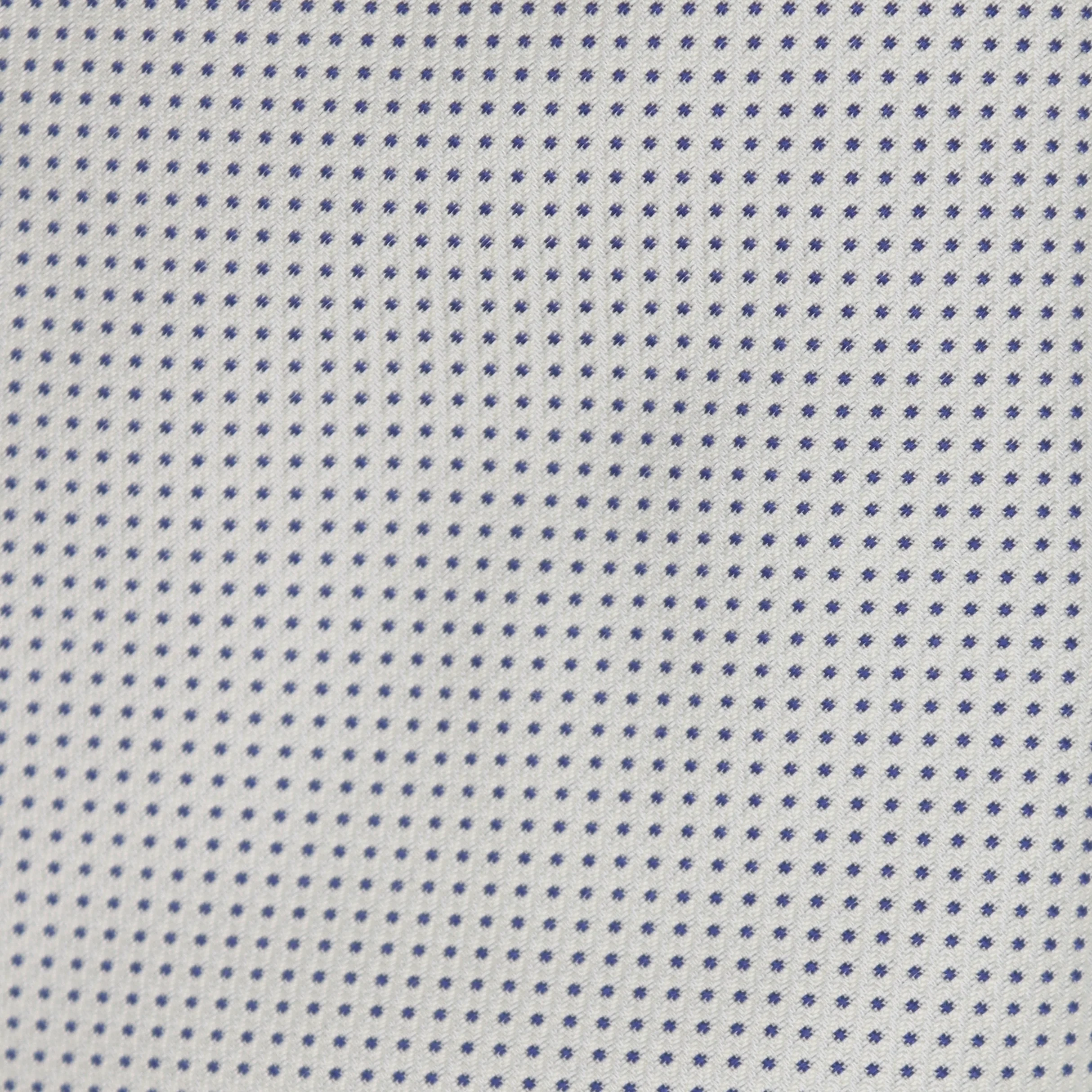 Spotted Silk Woven Tie in Silver - Image 3