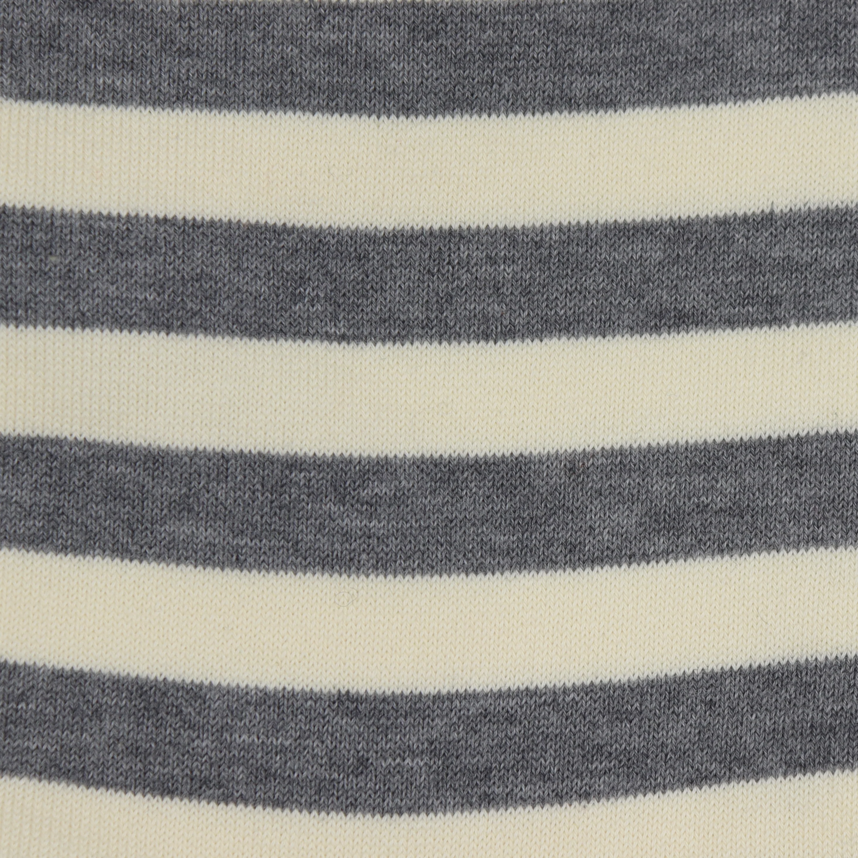 Striped Cotton Socks in Grey - Image 3