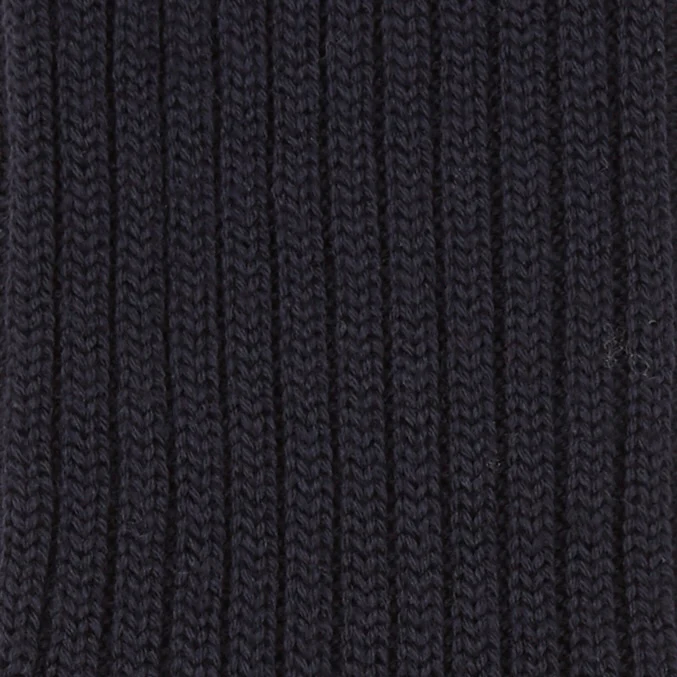 Thick Woollen Rib Socks in Navy - Image 3