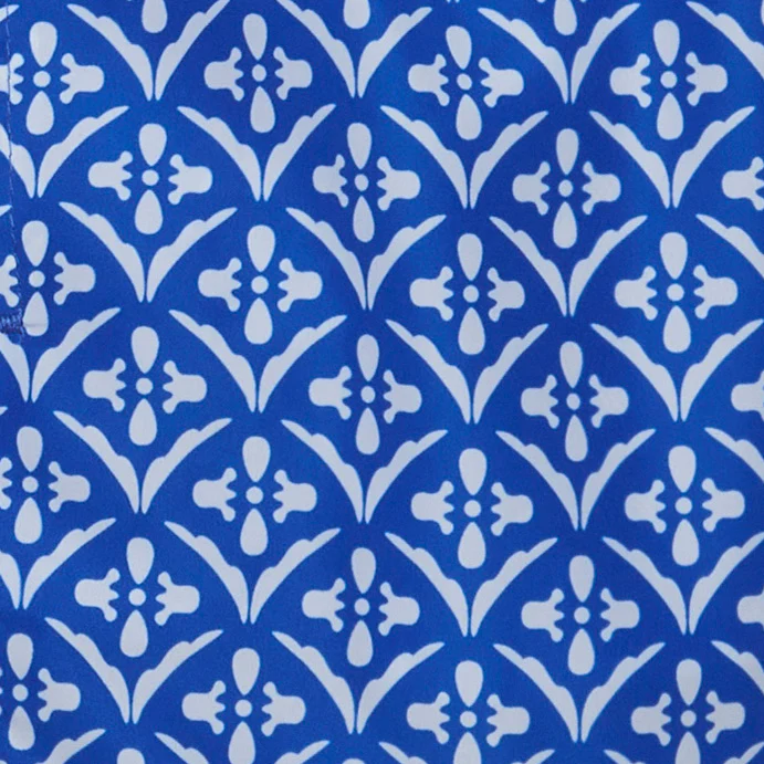 Tile Print Swimming Shorts In Blue - Image 3