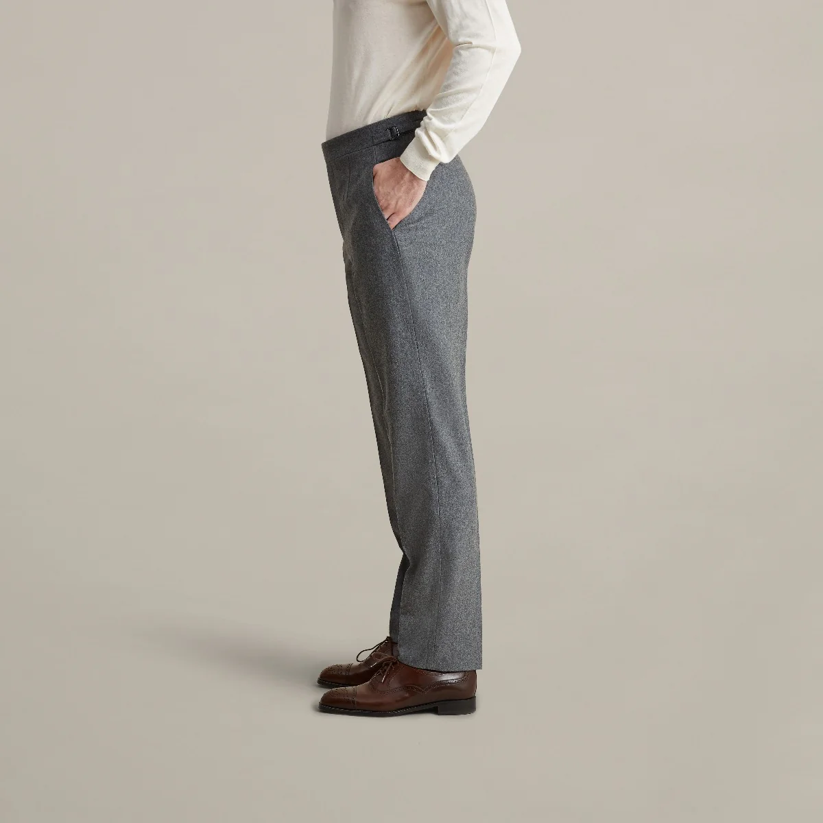 Trouser Style 1 In Mid Grey - Image 3