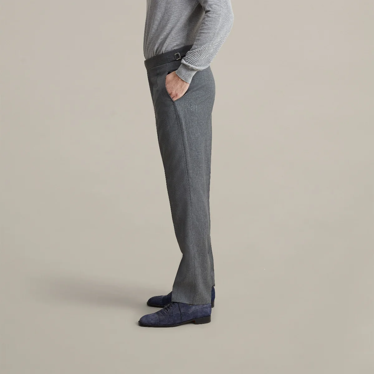 Trouser Style 1 In Mid Grey - Image 2
