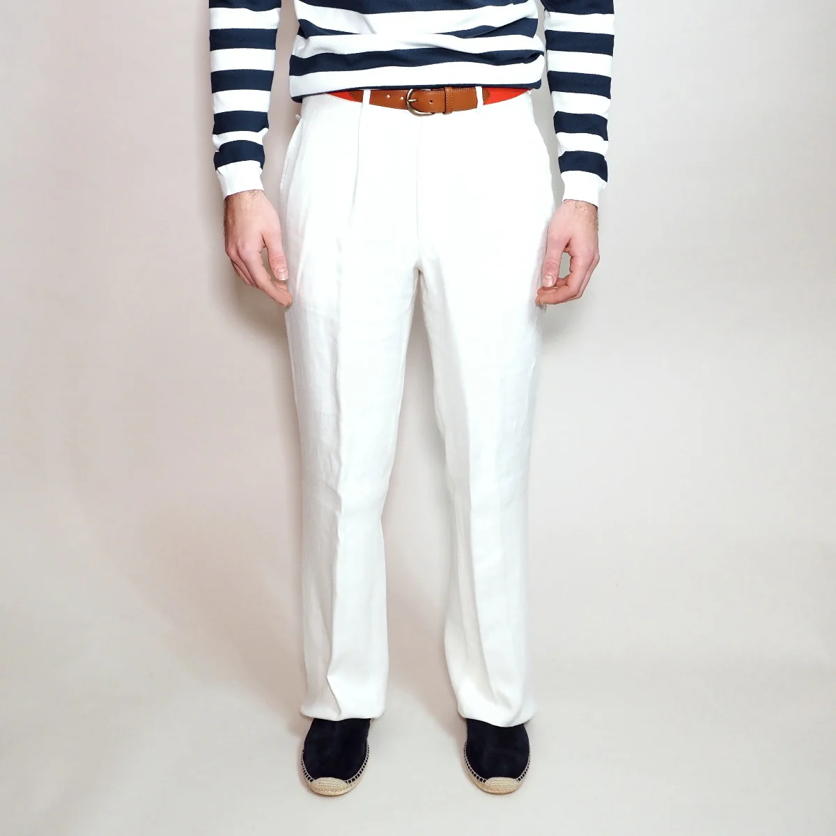 Trouser Style 7 In Off White - Image 2