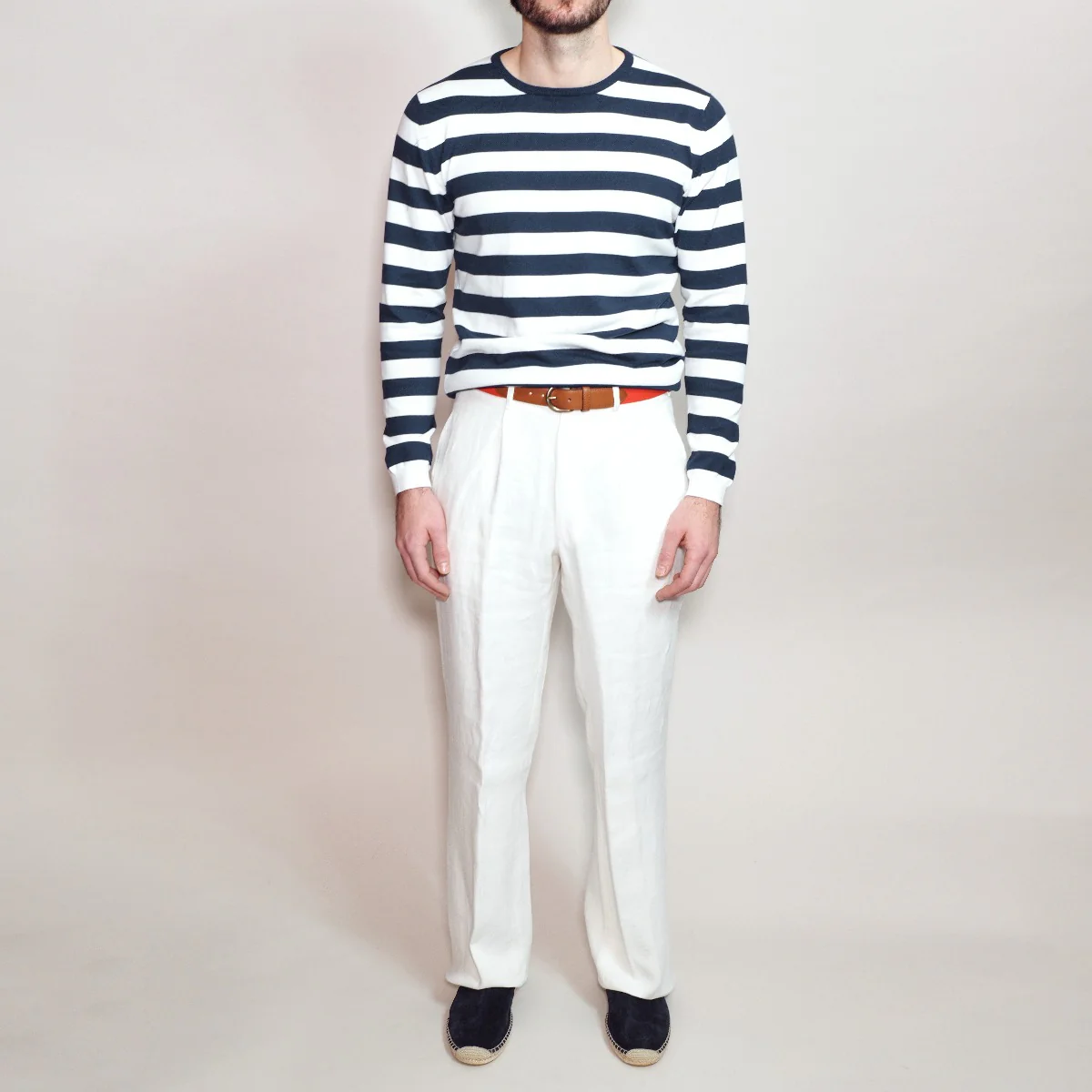 Trouser Style 7 In Off White - Image 3