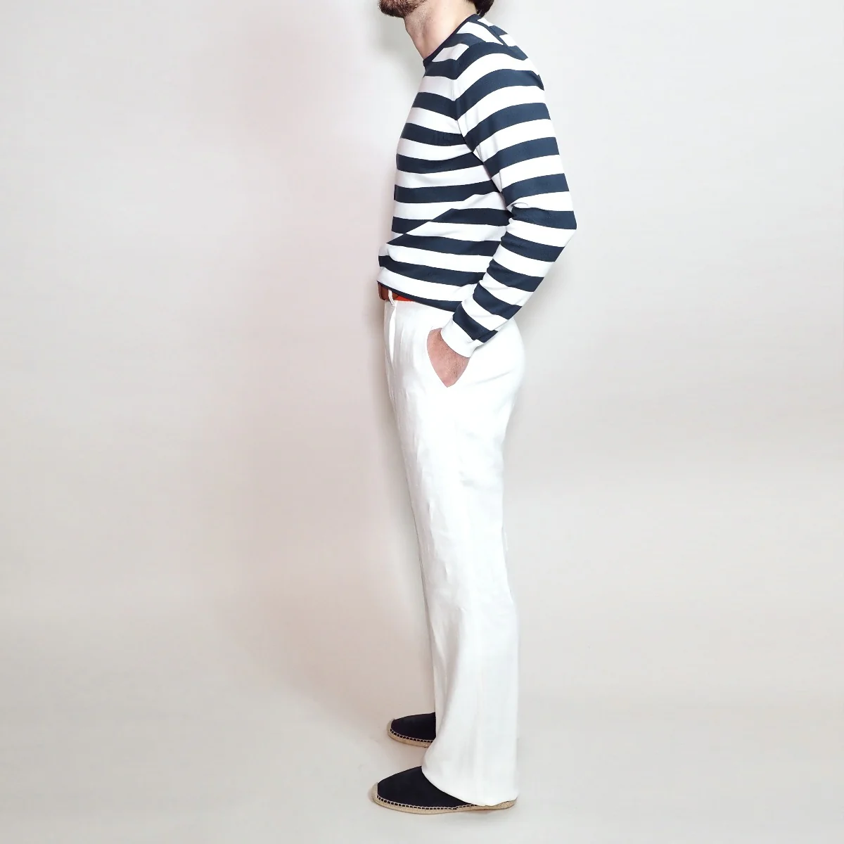 Trouser Style 7 In Off White - Image 4
