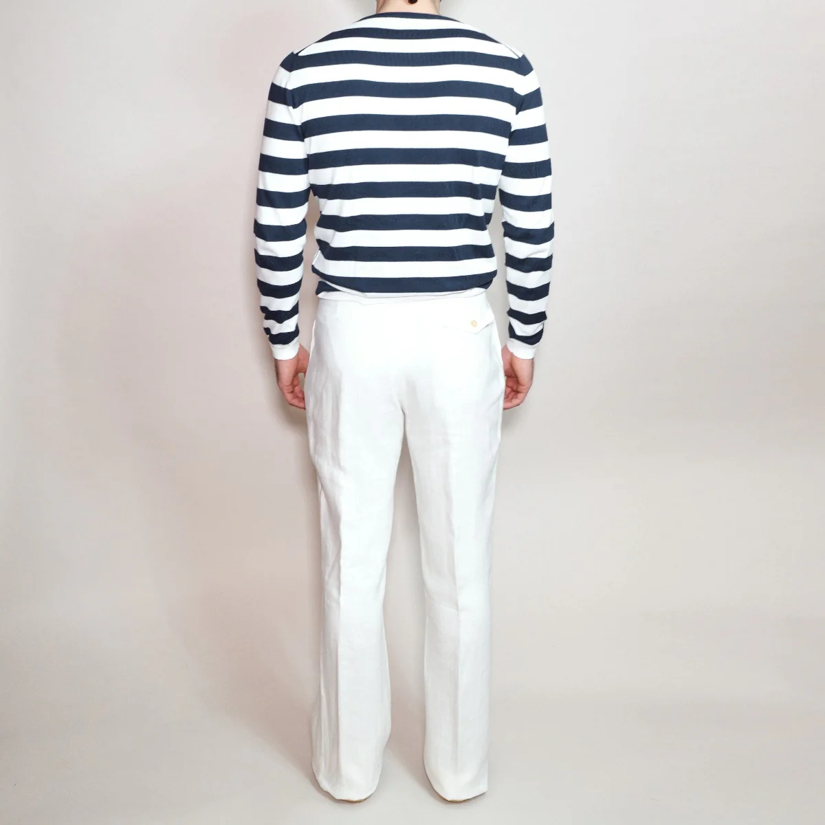 Trouser Style 7 In Off White - Image 5