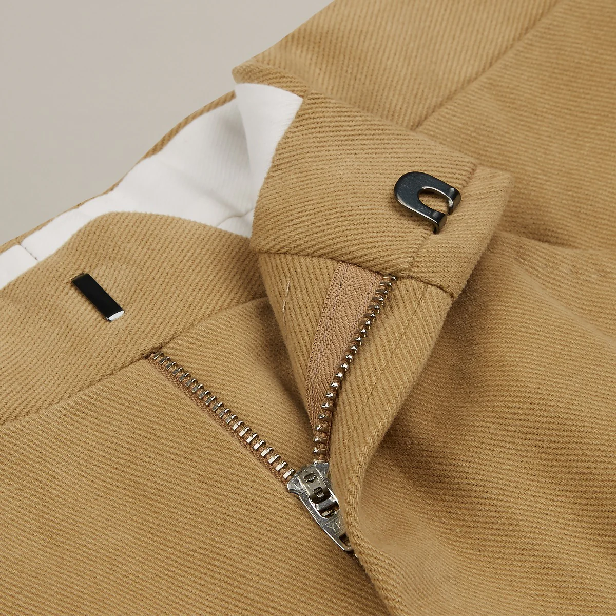Trouser Style Three In Winter Cotton In Sand - Image 6