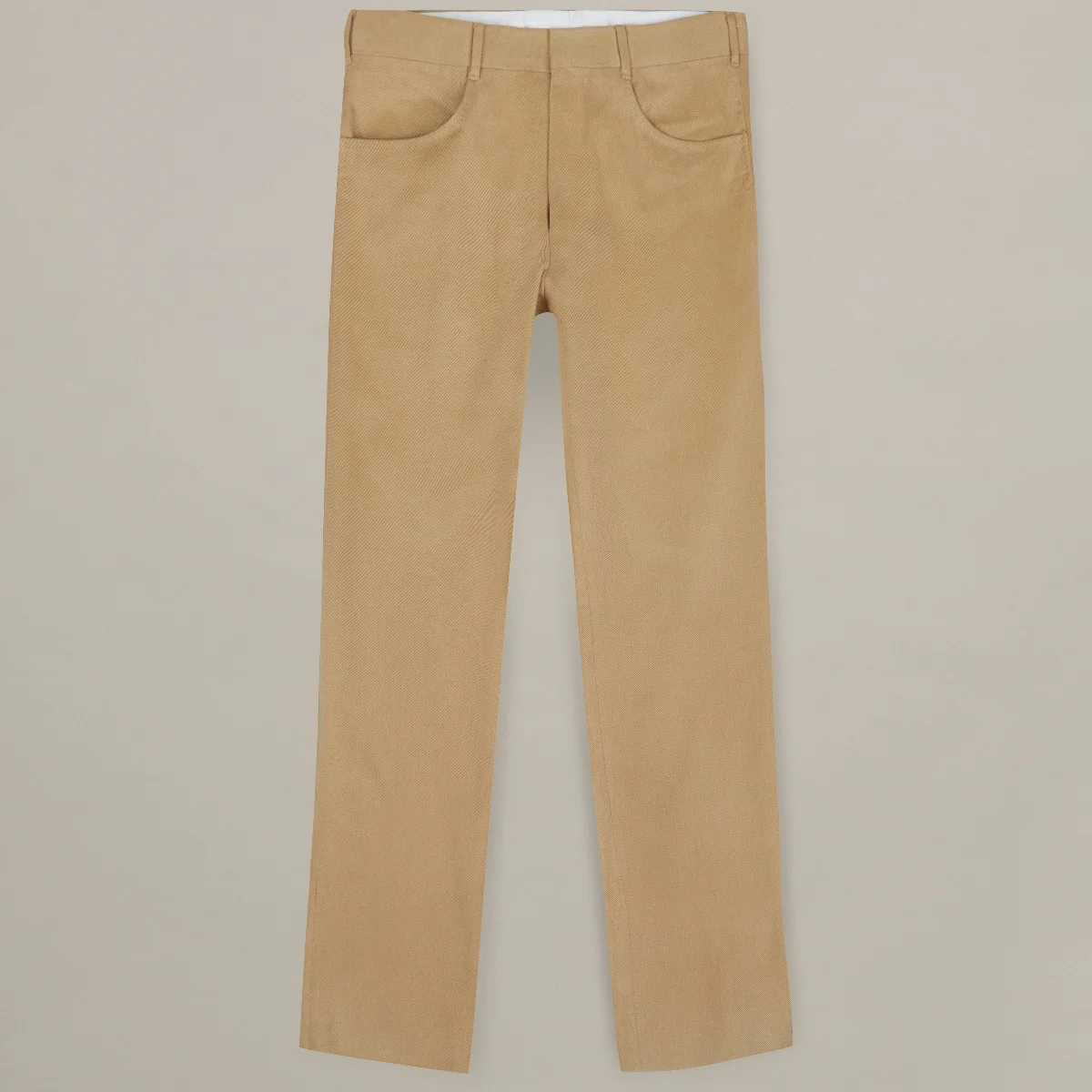 Trouser Style Three In Winter Cotton In Sand - Image 7