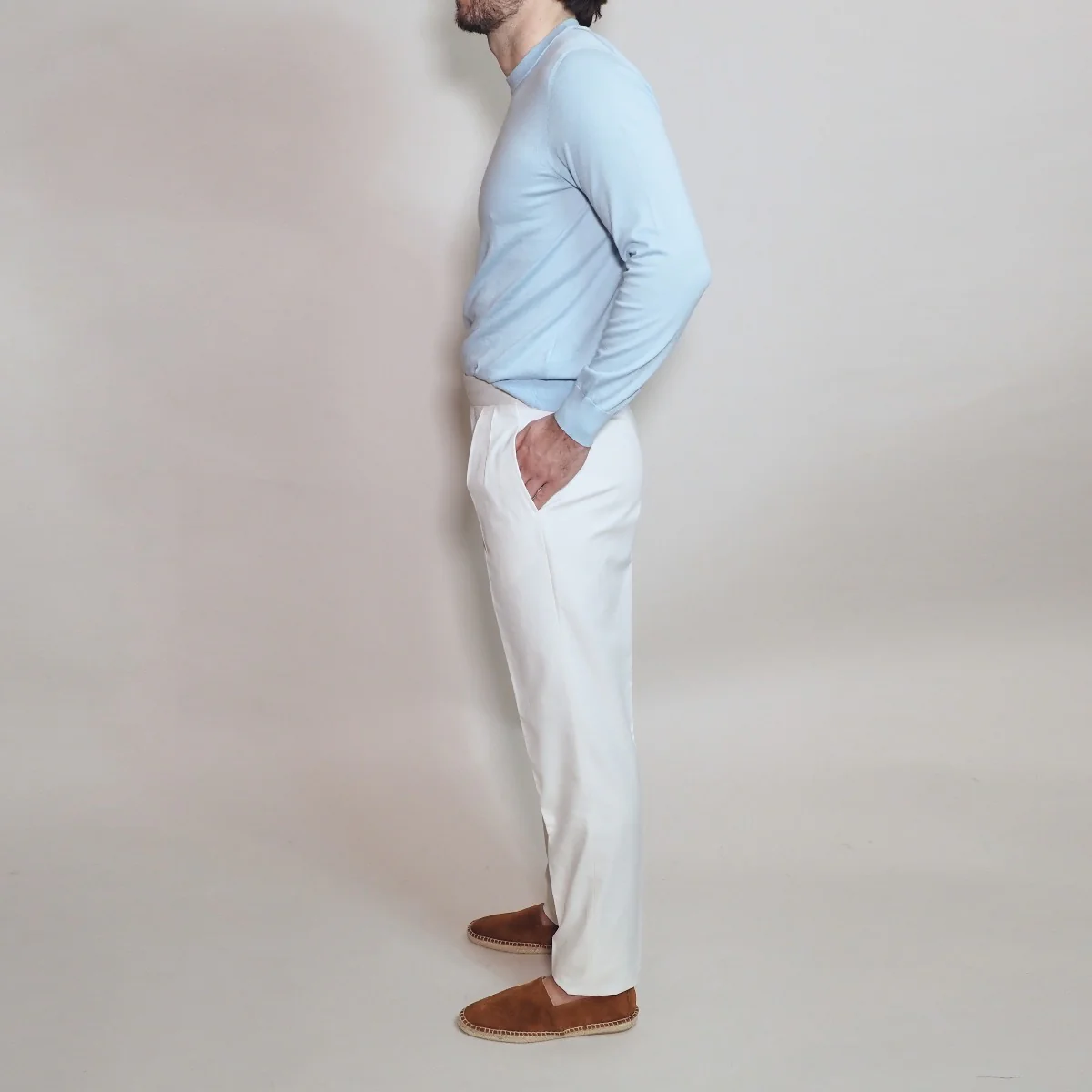Trousers Style 14 In Ivory - Image 3