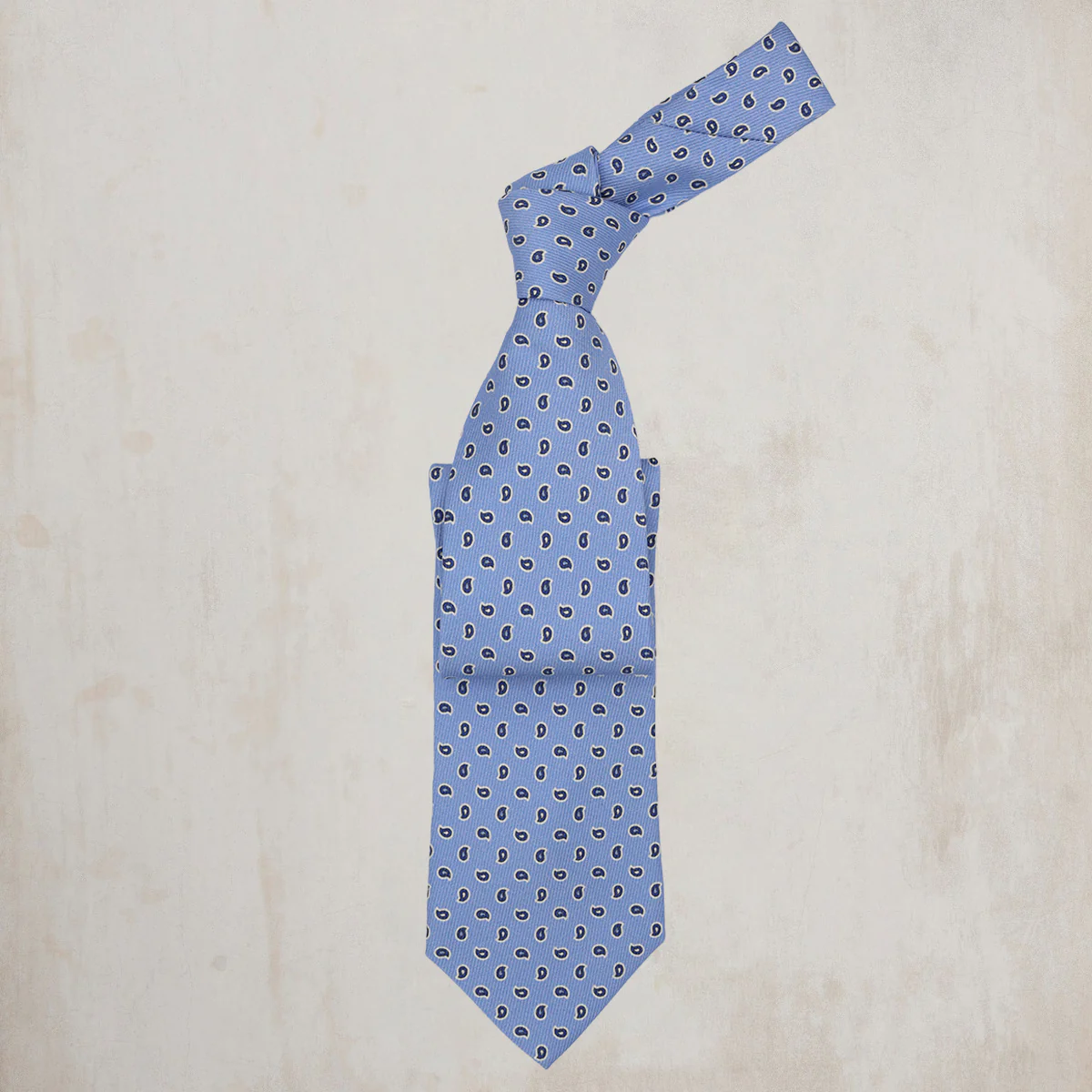 Twill Paisley Tie in Sky