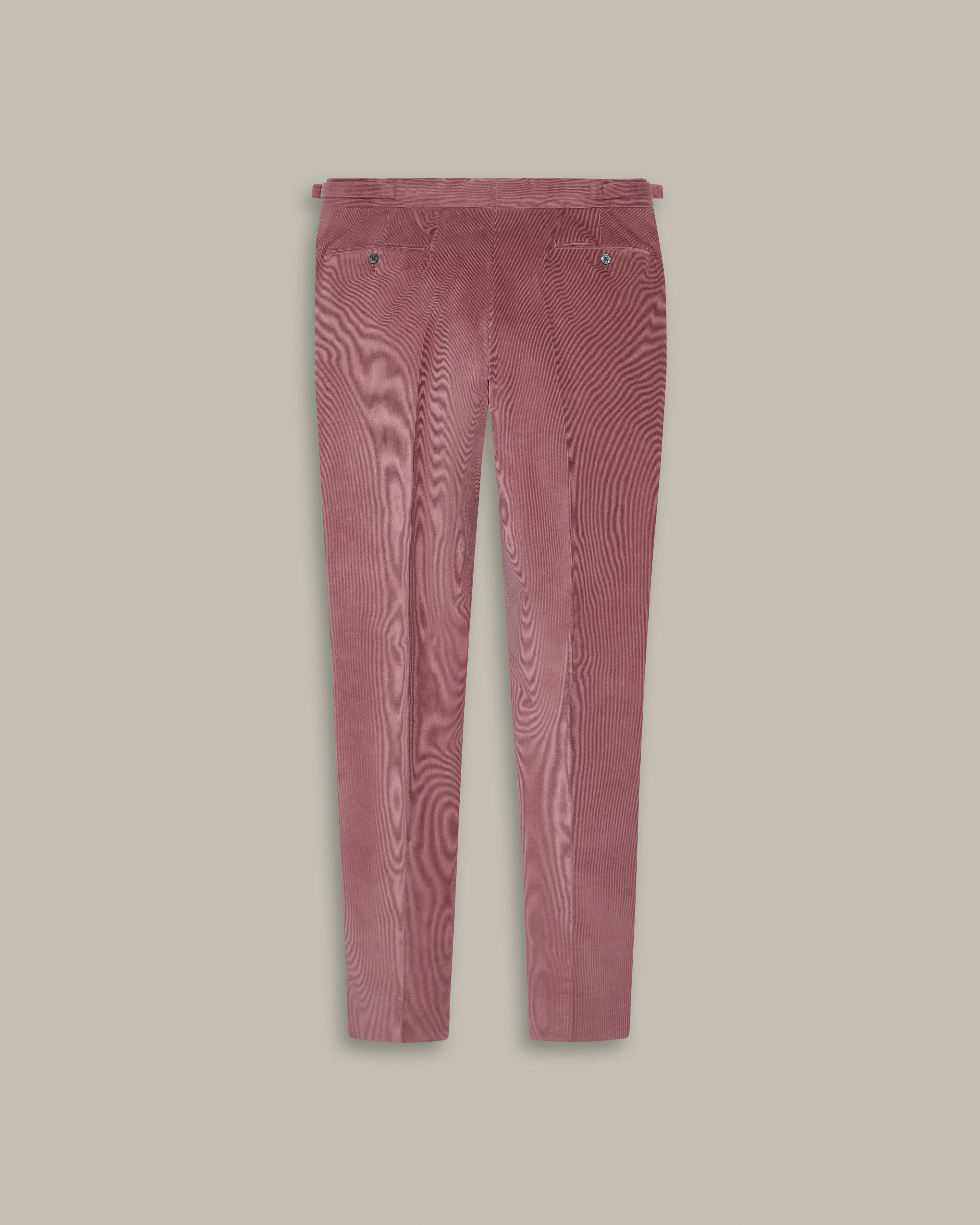Double Breasted Corduroy Unstructured Suit in Pink - Image 6
