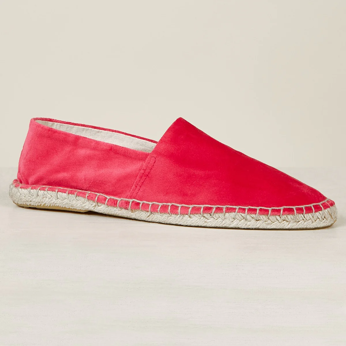 Velvet Espadrilles In Fuchsia - Image 4