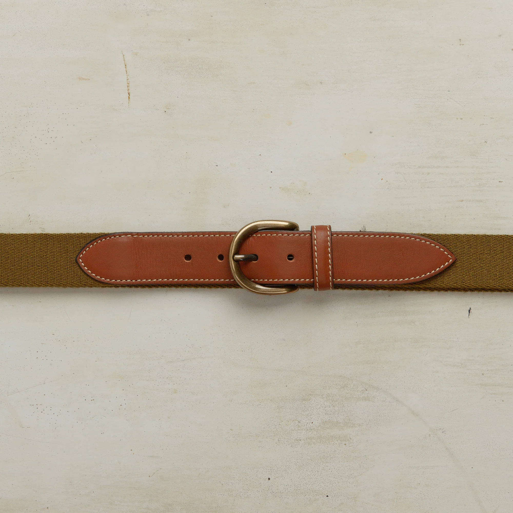 Webbing Belt In Green - Image 2