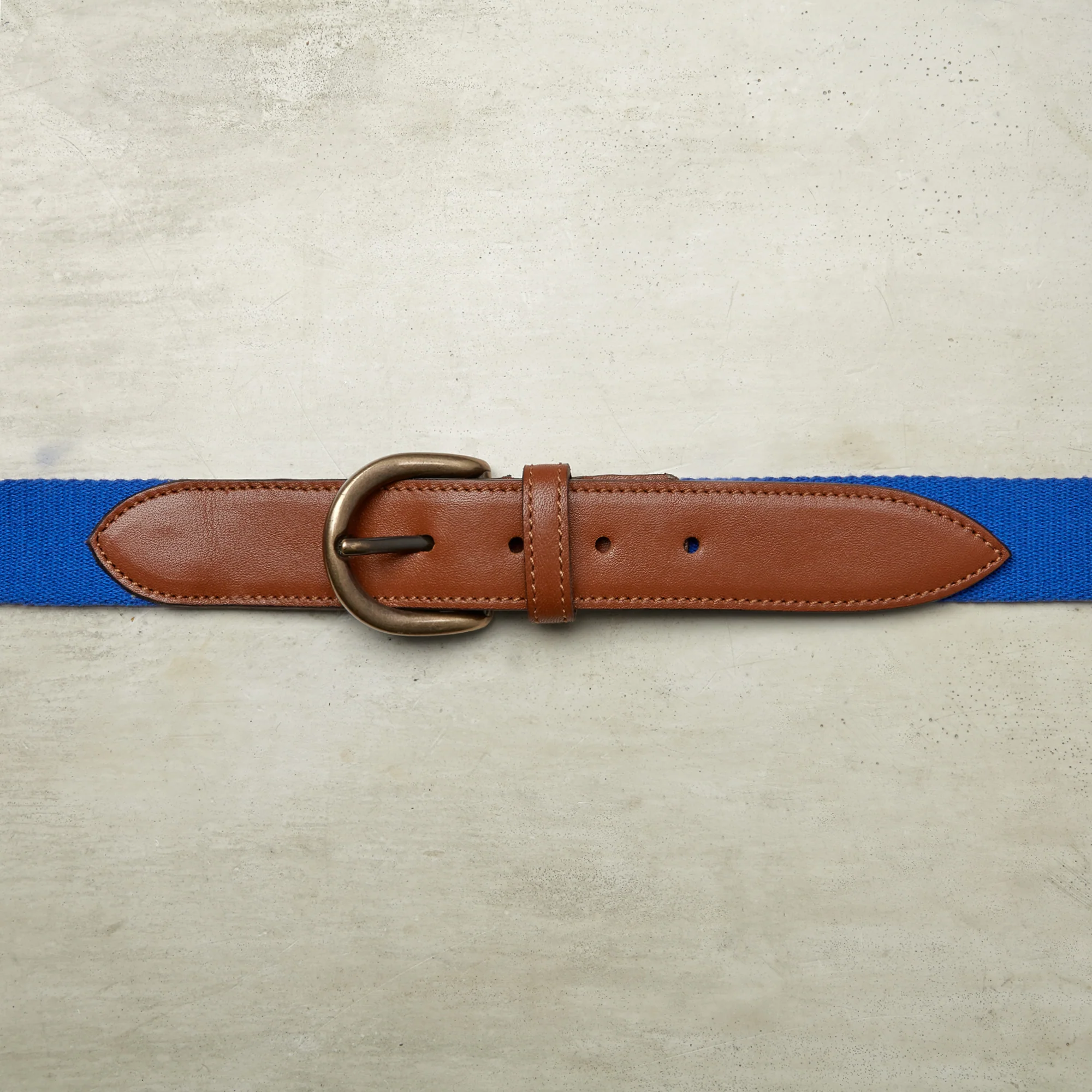 Webbing Belt In Royal Blue - Image 2