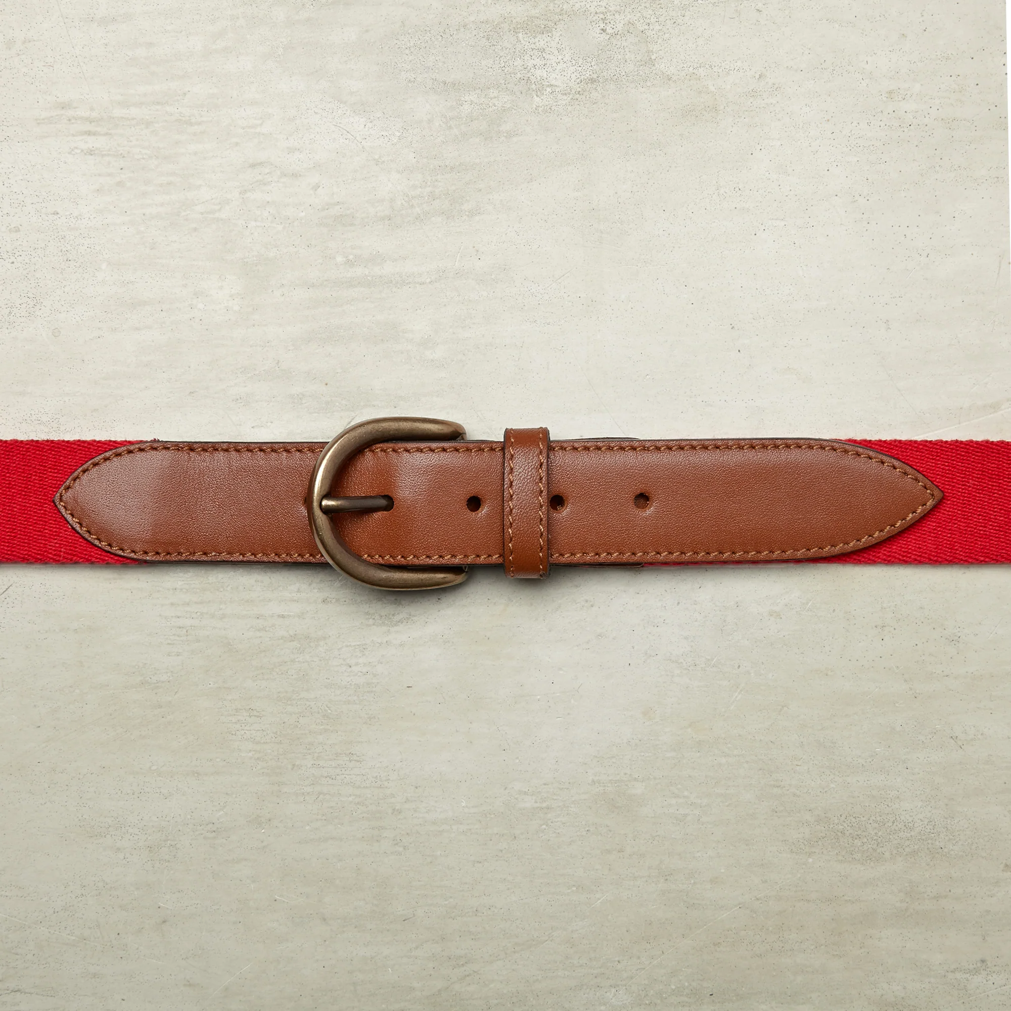 Webbing Belt In Scarlet - Image 2