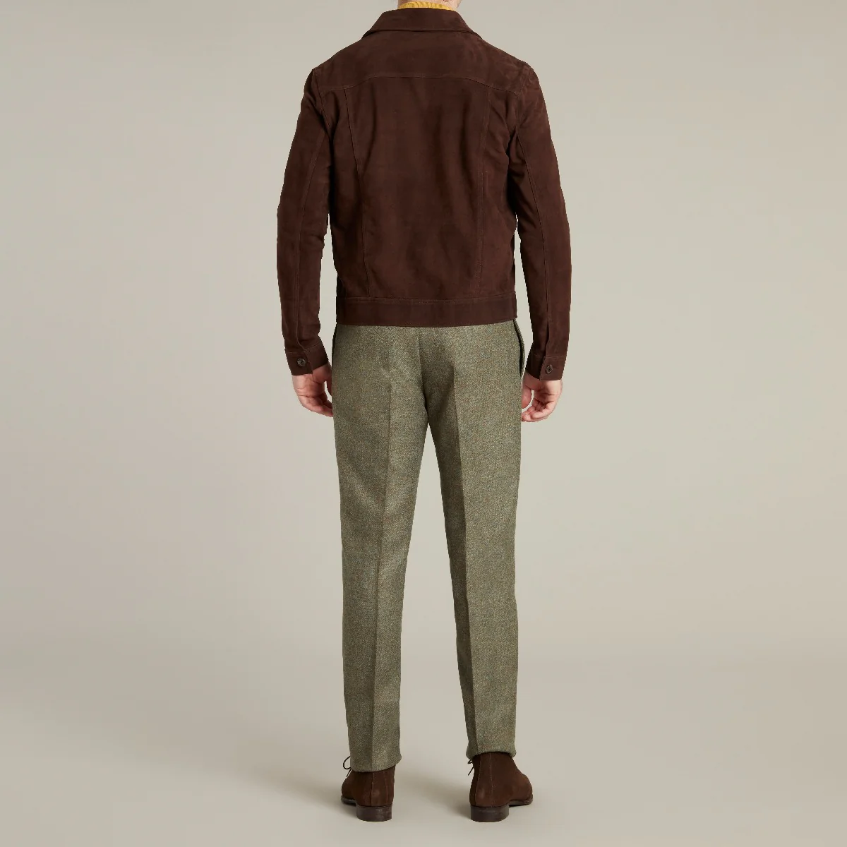 Wool And Cashmere Polo Shirt In Yellow - Image 4
