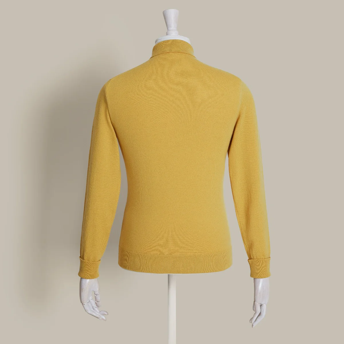 Wool And Cashmere Polo Shirt In Yellow - Image 6