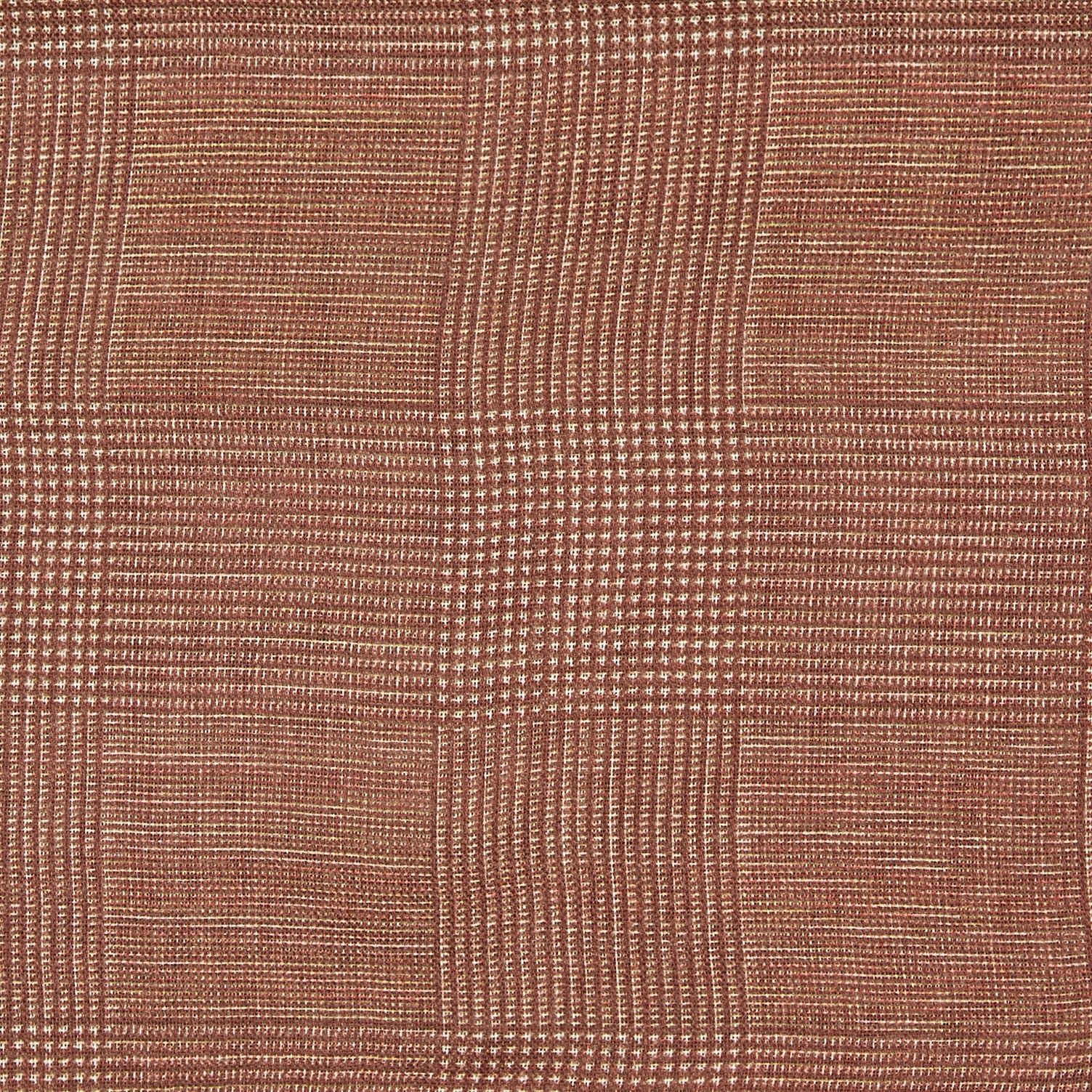 Wool And Silk Glen Check Neckerchief In Burgundy - Image 3