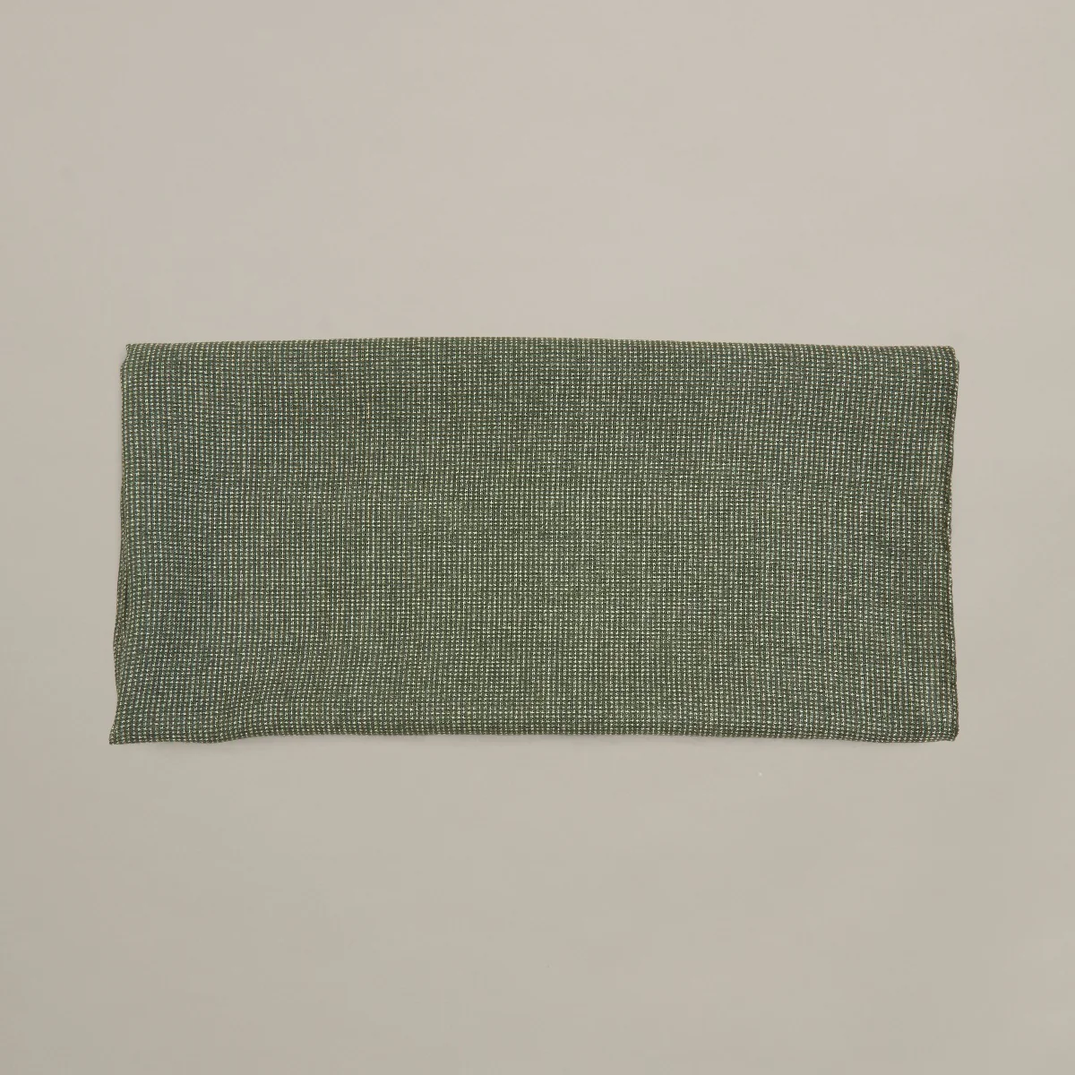 Wool And Silk Glen Check Neckerchief In Dark Green - Image 2