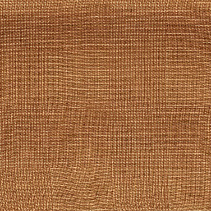 Wool And Silk Glen Check Neckerchief In Gold - Image 3