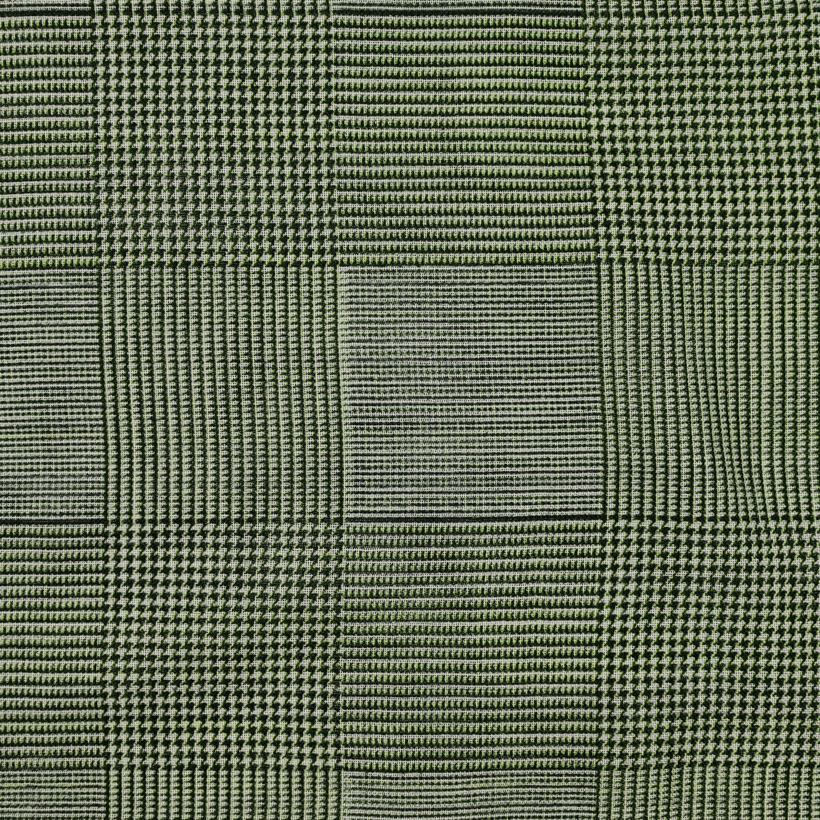 Wool And Silk Glen Check Scarf In Dark Green - Image 3