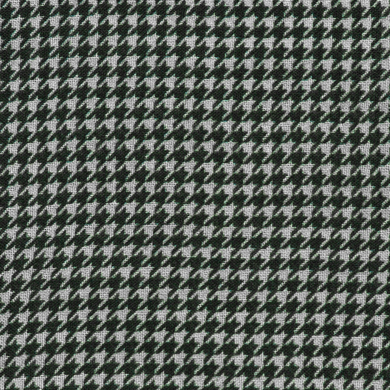 Wool And Silk Houndstooth Neckerchief In Dark Green - Image 2
