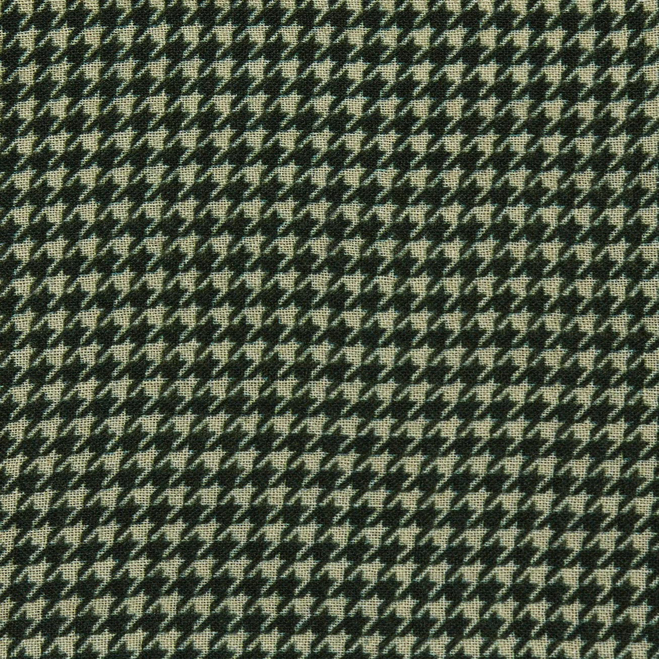 Wool And Silk Houndstooth Pocket Square In Dark Green - Image 3