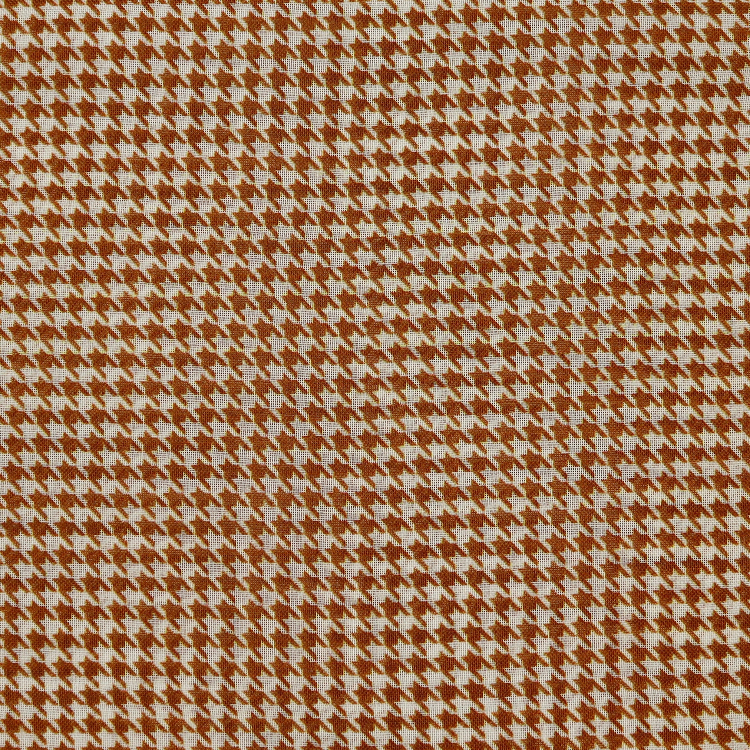 Wool And Silk Houndstooth Scarf In Gold - Image 3