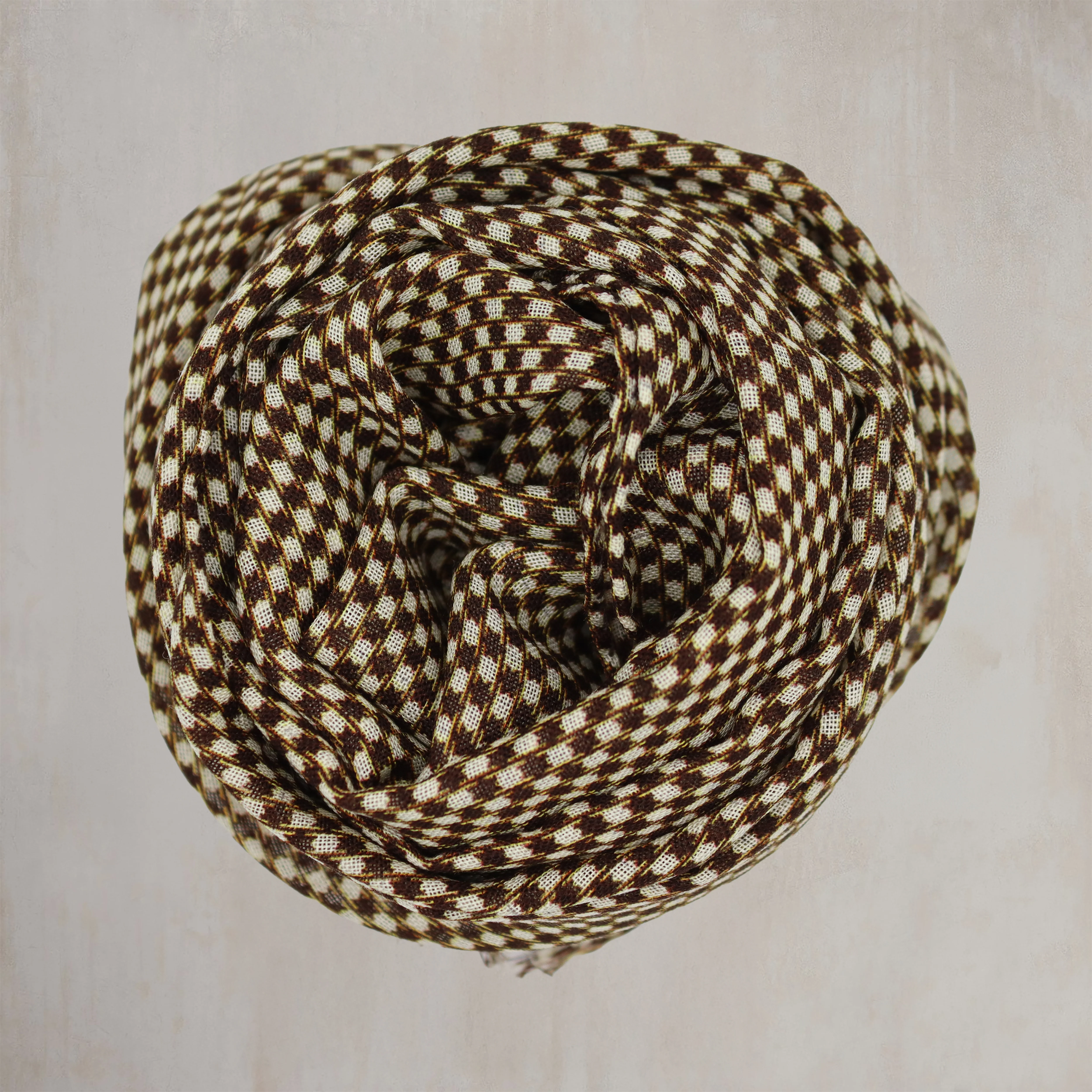 Wool And Silk Medium Spot Scarf In Burgundy