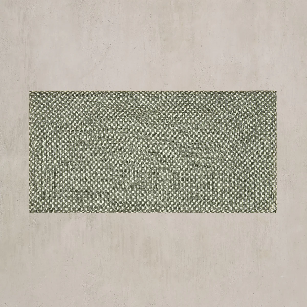 Wool And Silk Neckerchief With Medium Spots In Dark Green - Image 2