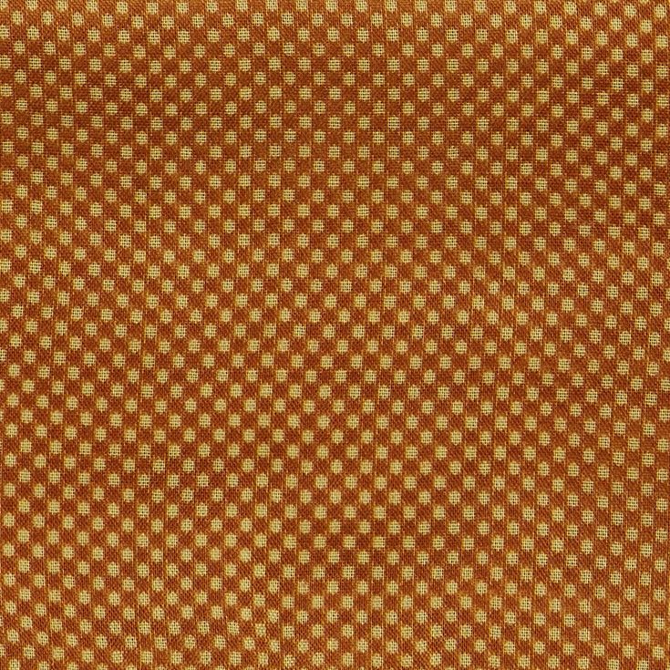 Wool And Silk Neckerchief With Medium Spots In Gold - Image 3