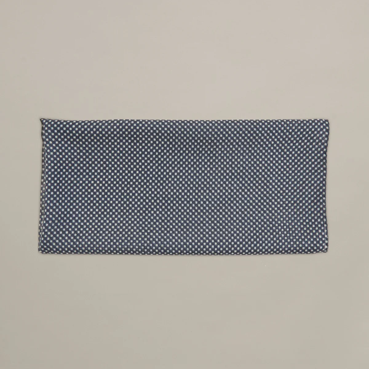 Wool And Silk Neckerchief With Medium Spots In Navy - Image 2