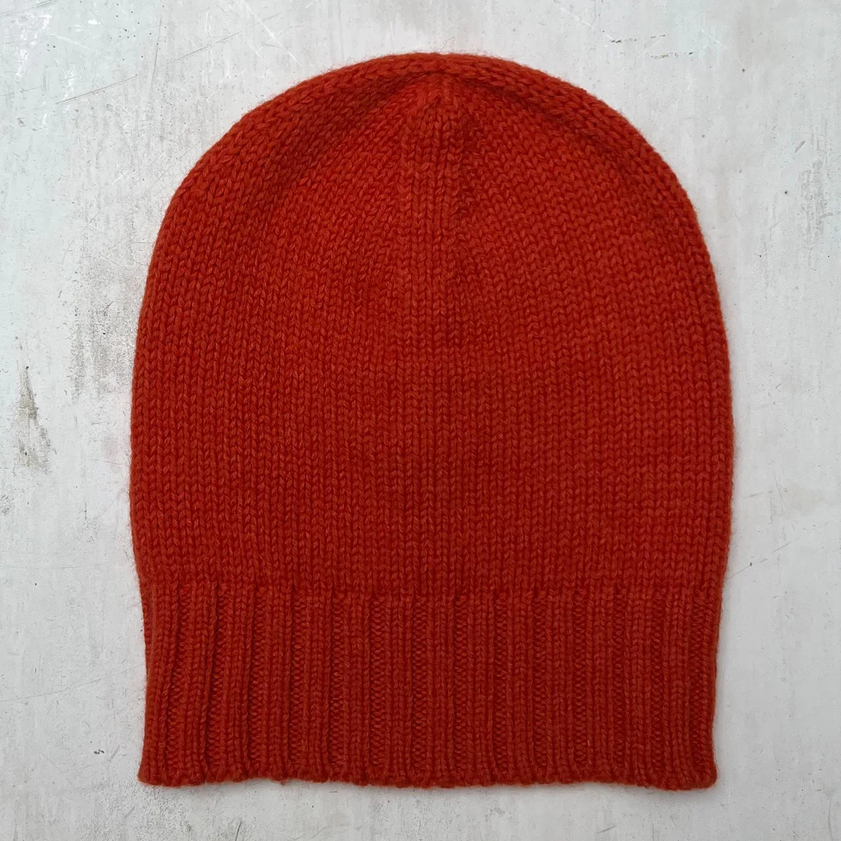 Woollen Beanie Hat In Orange - Image 2