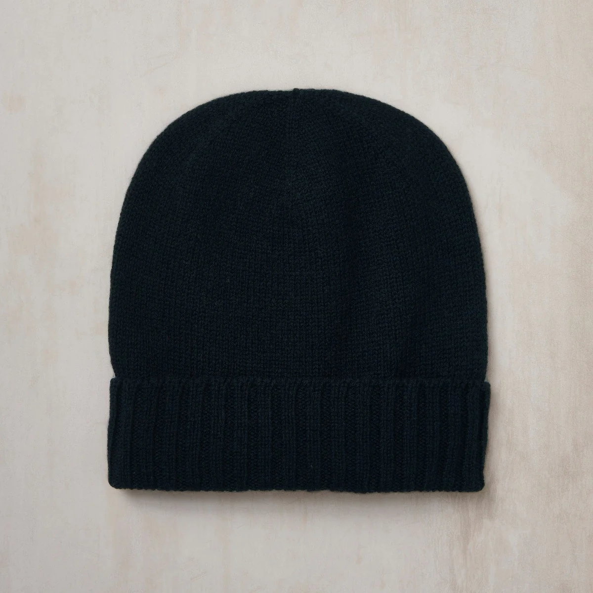 Woollen Beanie Hat In Black