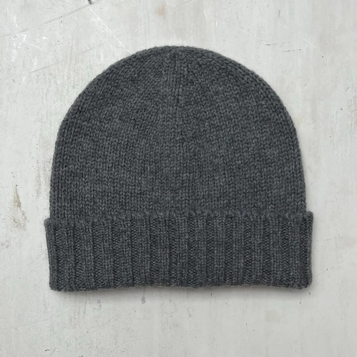 Woollen Beanie Hat In Grey