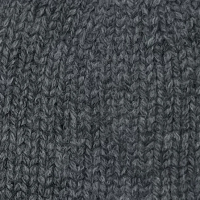 Woollen Beanie Hat In Grey - Image 2