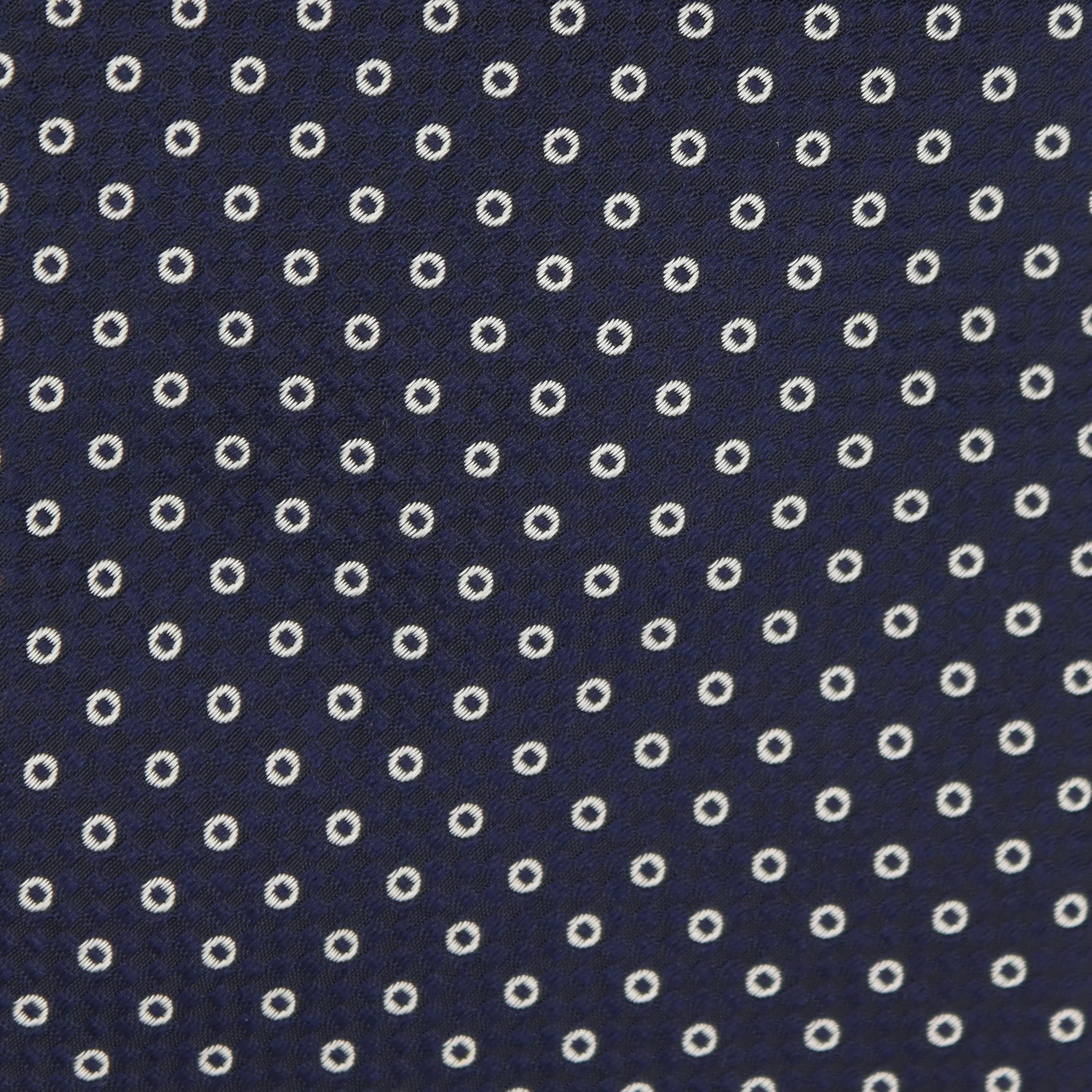 Woven Circle Tie in Navy - Image 2