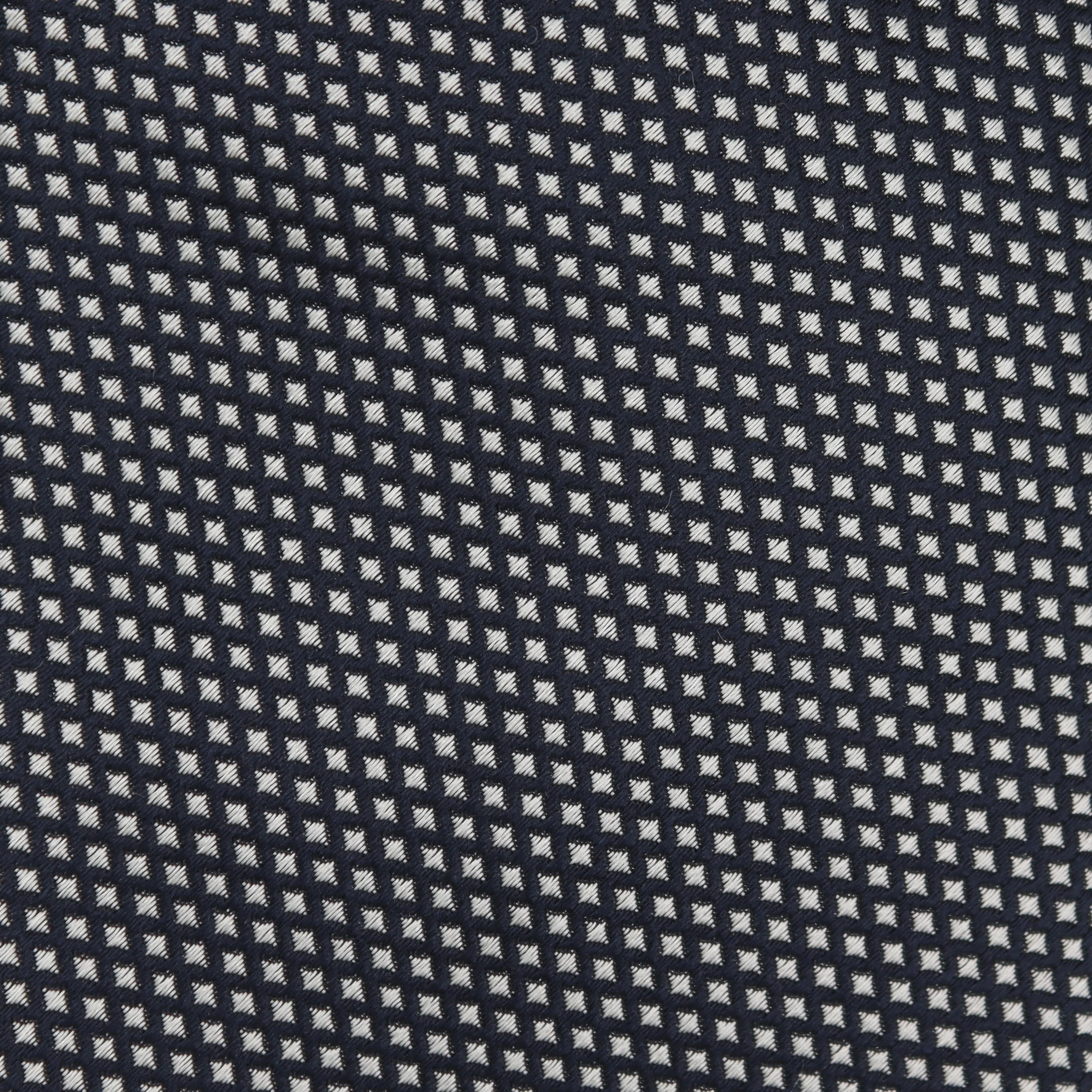 Woven Diamond Tie in Navy - Image 2