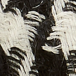 Houndstooth Cashmere Scarf In Black And Ivory - Image 3